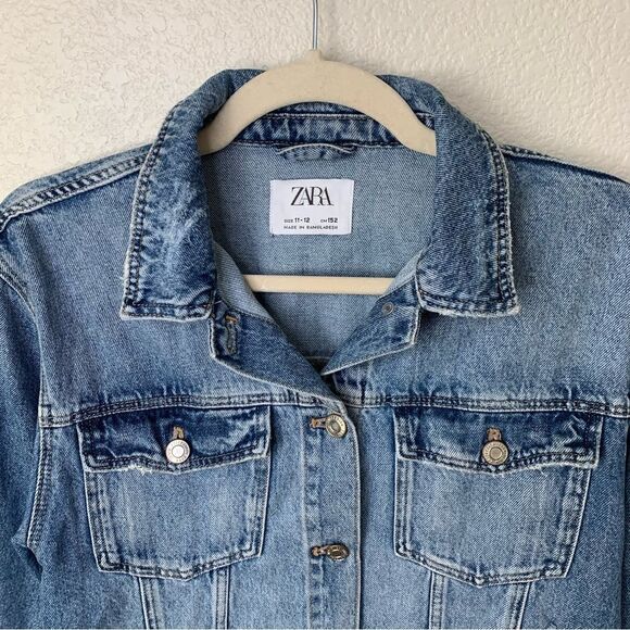 Zara Unisex Blue Denim Jacket - Picture 3 of 12